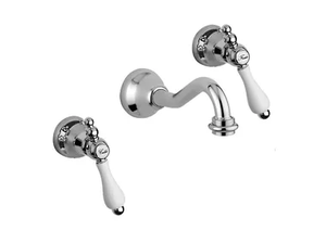 PRAGA - PRAGA CRYSTAL - F7522 - 3 hole wall-mounted washbasin tap _ Rubinetteria Giulini